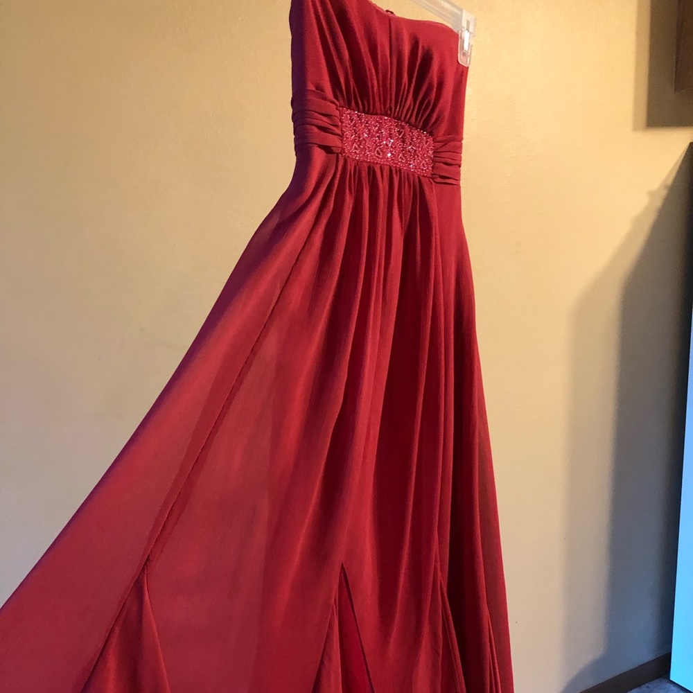 Long pink dress